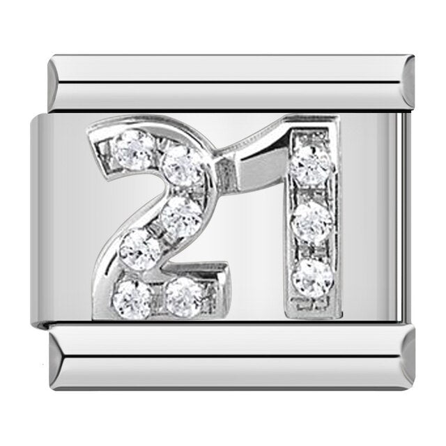 Number (21, Silver)